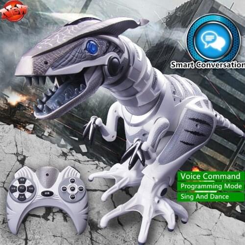 Infrared Electric Intelligent Remote Control Dinosaur RC 30CM Super Large Intelligent Robot Voice Command Educational Kids Toys