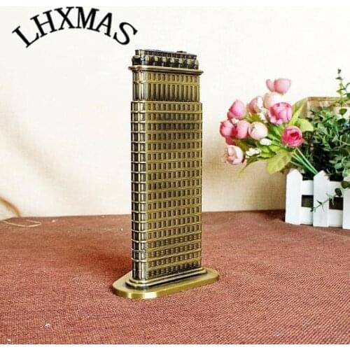 Creative Mini Retro Iron Ornaments World Famous Buildings Crafts Figurines Gift Home Decoration E382