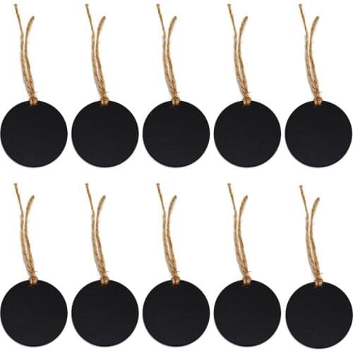 Mini blackboard Unfinished Round Wood cutout Christmas Ornaments wooden christmas decoration