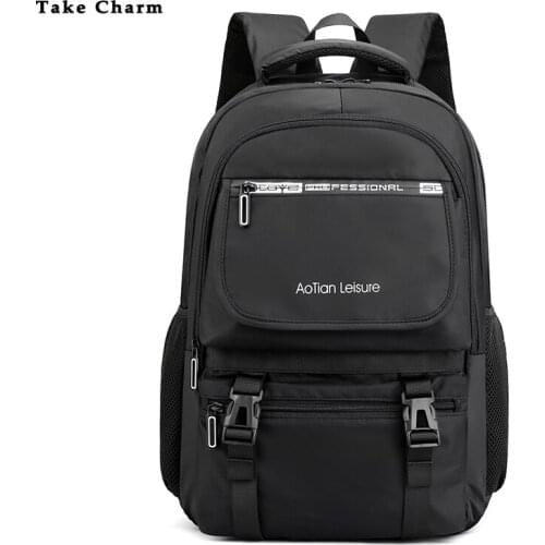Youth Sports Backpack Student School Bag Fashion Nylon Waterproof Outdoor Trekking Men Travel Backpack Black Laptop Bag For Male