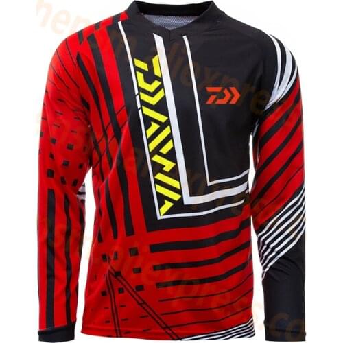 2019 New Summer Daiwa Fishing Clothes Jersey Men Clothing Fishing Clothes Anti-UV Quick-Dry Breathable Long Sleeve Fishing Shirt