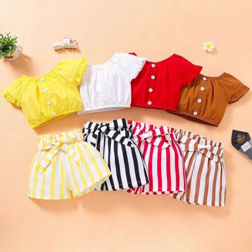 Clothes For Girls Summer Toddler Girls Clothes 2Pcs Outfits Kids Clothing For Girls Fashion suit For Girls Children Clothing