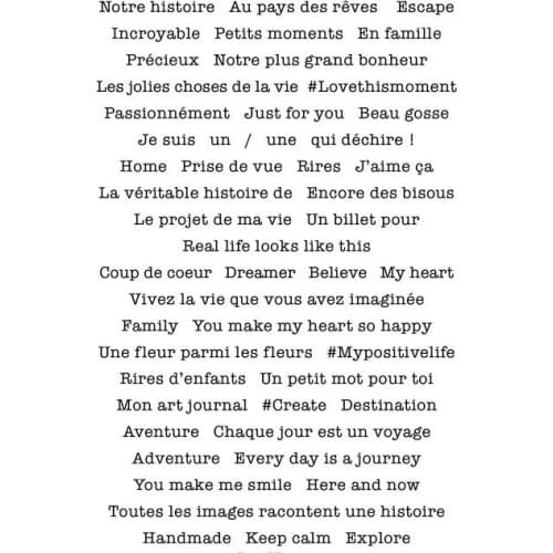 Words Transparent Clear Stamps for DIY Scrapbooking/Card Making/Kids Christmas Fun Decoration Supplies ST0755