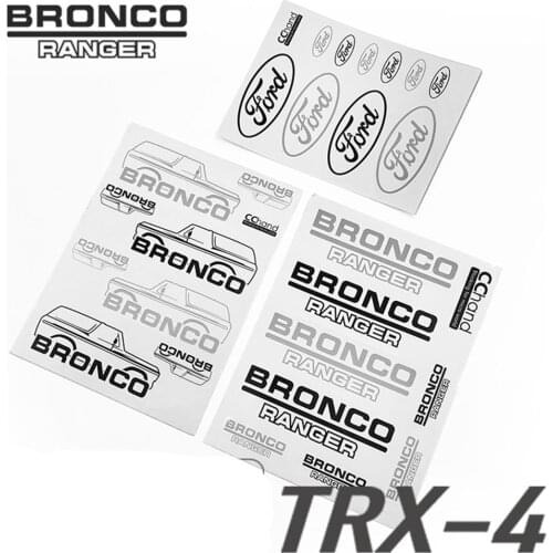 Remote Control Car TRX-4 Ford Bronco Body Sticker (non-waterproof version)