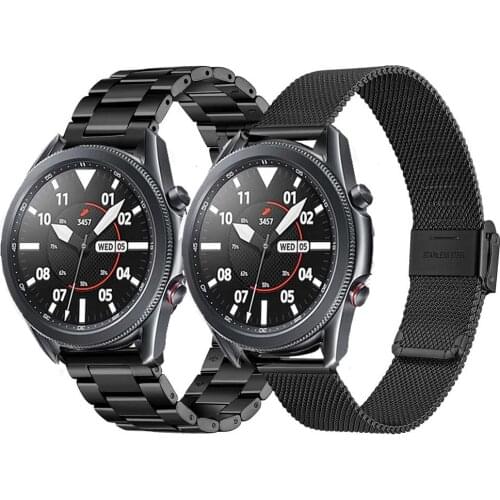 22MM Stainless Steel Strap For Samsung Galaxy Watch 3 45MM LTE Smart Bracelets Replace Wrist Band For Galaxy Watch 46MM Gear S3