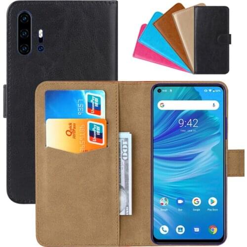Luxury Wallet Case For UMIDIGI F2 PU Leather Retro Flip Cover Magnetic Fashion Cases Strap