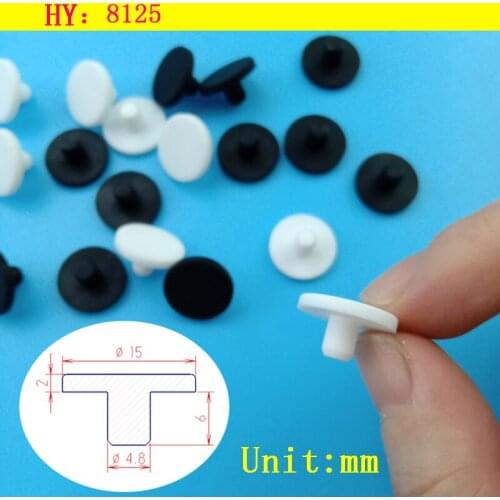 Silicone rubber plugs T type solid High Temp Tapered end ensures a snug fit silicone rubber stopper seal plug tubes 4.8mm