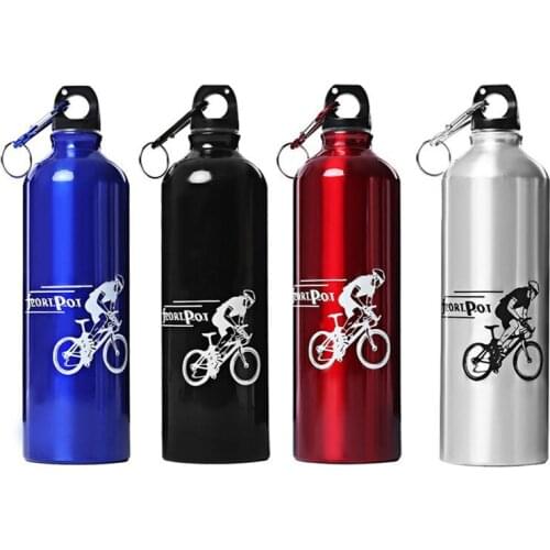 750ML Aluminum Alloy Bike Water Bottle Bike Cycling Bottles Hiking Climbing Camping Ride Mountain Bike Bottles U0004