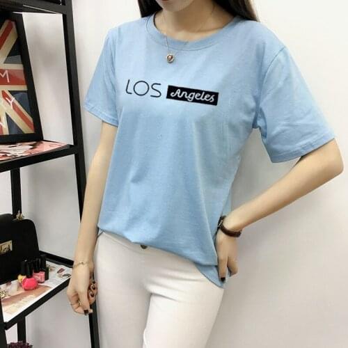 Womens T-shirts For Summer 2021 Fashionable Casual T-Shirt Street Girl Tees Women Top Plus Size M-2XL F1513