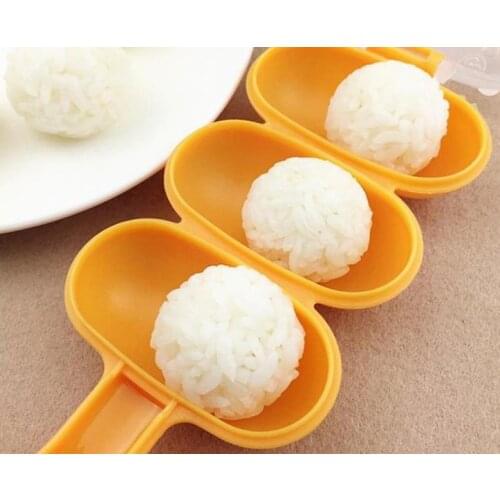 1set sushi mold Shakes Rice Ball Making Meatballs Diy mould Kitchen Tool