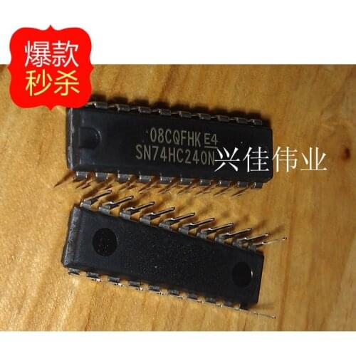 10PCS New original authentic 74HC240 SN74HC240N DIP-20 logic inverter / buffer chip