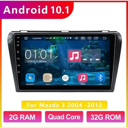 2 Din Android 10.1 Car Multimedia Video MP5 Player 9" 2DIN Stereo Car radio GPS for Mazda 3 2004 -2012 Wifi Bluetooth FM Radio