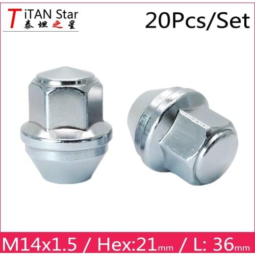 20 PCS M14 x 1.5 OEM OE Stock Factory Wheels Rims acorn Lug Nuts Hex 21mm For Ford F-150 Mustang EDGE Lincoln MKX Navigator
