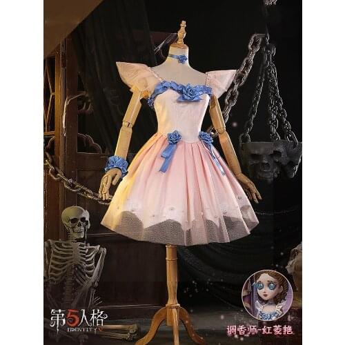 Anime! Identity V Vera Nair The Red Shoes Lolita Dress Lovely Uniform Cosplay Costume Halloween Carnival Party Suit Women NEW