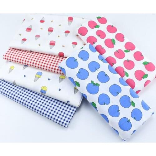 Free Shipping 50*160cm Needlework The Cloth Fabric Tissues Knitted For Sewing Cache Knit Fabric Patchwork Lote Cotton Apple D30