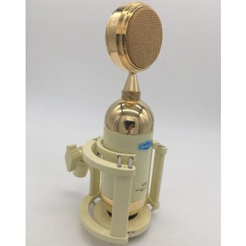 Alctron CX5 large gold plated diaphragms condenser microphone for studio and stage performance recording sound with shock mount