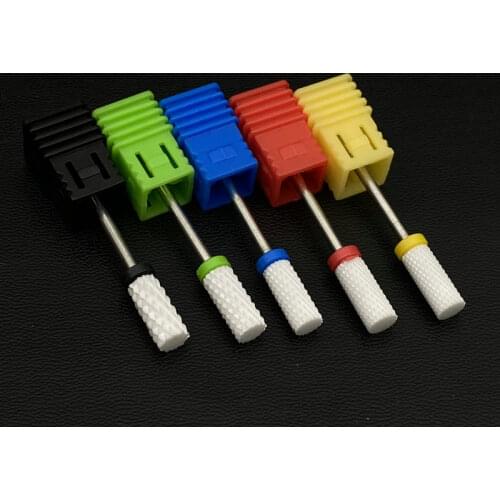 Ceramic Nail Drill Bit Electric Nail Milling Cutter for Manicure Pedicure Remove Nail Polish Dental Ceramic Burs 1pc