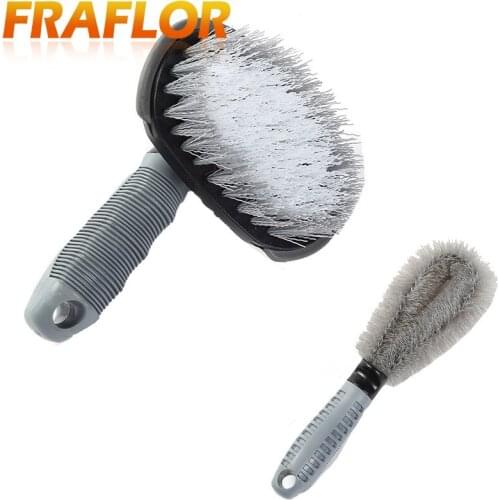 Hot Sale Car Motorcycle Wheel Tire Rim Scrub Brush Hub Clean Wash Useful Brush Car Truck Motorcycle Bike Washing Cleaning Tools