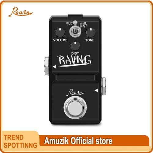 Rowin Classic 80’s Hiwatt Type British Distortion Guitar Pedal with True Bypass