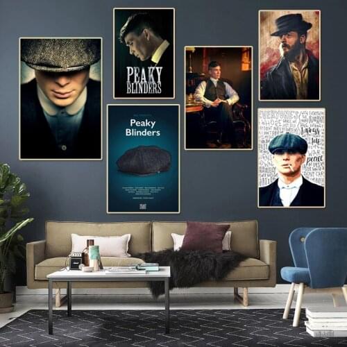 Classic TV Show Peaky Blinders Posters Performance HD Prints Canvas Painting Modern Wall Art Pictures for Living Room Decoration