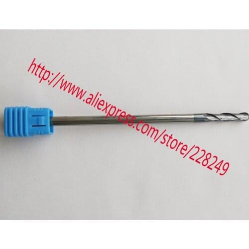 1pc R3*30*D6*150L-HRC45 2 Flutes Tungsten solid carbide Coated Ball Nose End Mills CNC milling cutters