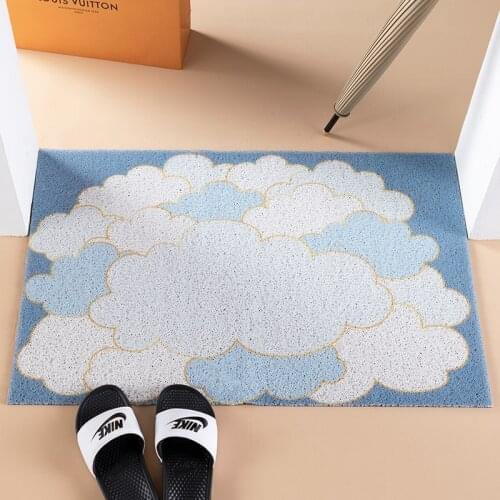 Cloud Can Be Cut Home Door Mat Carpet Living Room Mat Kitchen Mat Bath Mat Entrance Door Mat Custom Mat Carpet PVC Anti-slip Mat