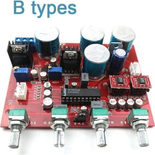 LM1036 tone + OP275 Preamp amplifier board With treble, bass ,balance, volume adjustment