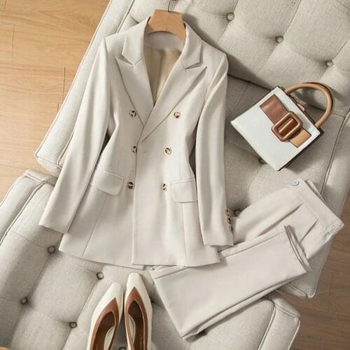 LSHITT Women's Trouser Suits With A Jacket