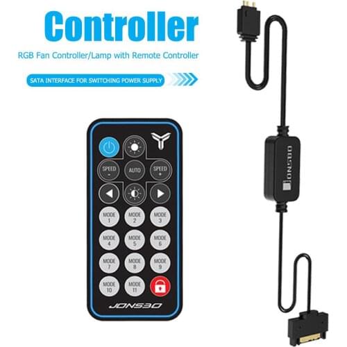 SATA Power Supply 5V 3Pin AURA RGB ARGB Controller Memory Light Stripe Remote Control For Computer PC Case LED Stripe Fan