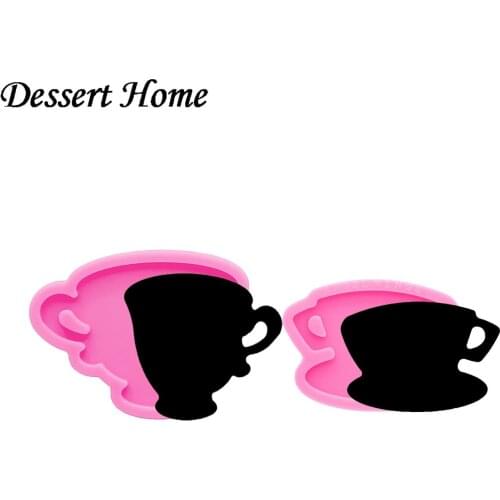 DY0367 Super Glossy Resin Lukes Cup Molds, Coffee Cup Mold for Keychain Pendant, Silicone Molds for Epoxy Resin Jewellery Making