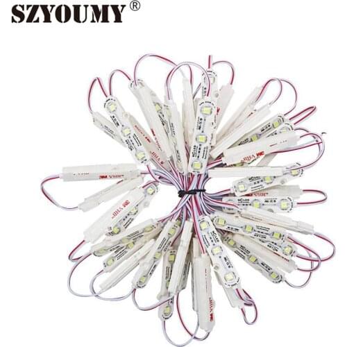 SZYOUMY Super Brightness SMD 5054 3Leds Module Light With Lens IP68 Waterproof LED Ultrasonic Modules DHL Free Shipping