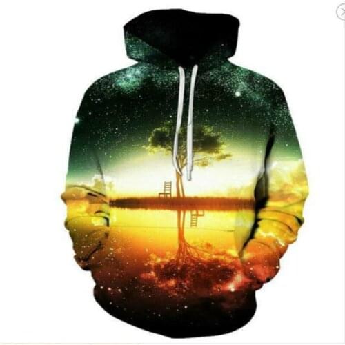 Space Galaxy Hoodie Mens Womens Hoodie 3D Brand Clothing Printed Cashmere Hoodie Nebula All-match Apparel 2021 New