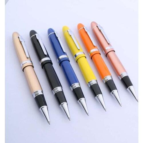 High quality JINHAO 159 classic silver Twist Rollerball Pen calligraphy spinning switzerland ink Business Office school supplies