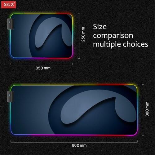 XGZ Creative Design High-quality Mouse Pad Is Suitable for Boys Office Desk Mat Luminous LED Gaming Mouse Pad Non-slip Csgo Xxl