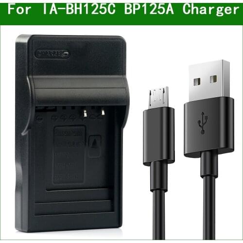 IA-BH125C BP125A Camera Battery Charger for Samsung HMX-R10 Q10 Q20 Q100 Q130 Q200 QF20 QF30 QF33 QF300 QF310 QF320 T10 T11 M20