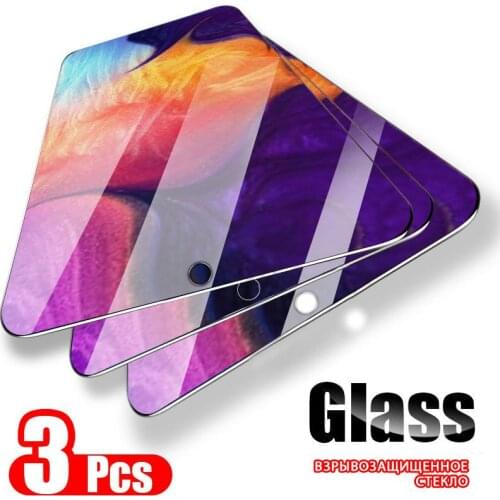 3PCS Protective Glass For Samsung Galaxy A01 A11 A51 A71 A30 A50 A50S A30S A20E A21S A31 A41 A70 Screen Tempered Glass Protector