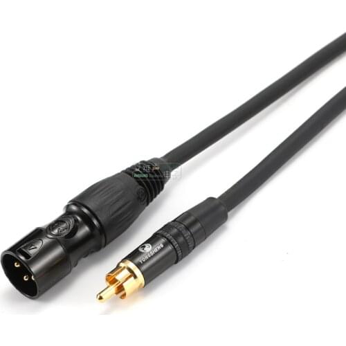 1Pcs NEUTRIK plug Yongsheng New Cannon to RCA to XLR female and male microphone cable CHOSEAL audio cable