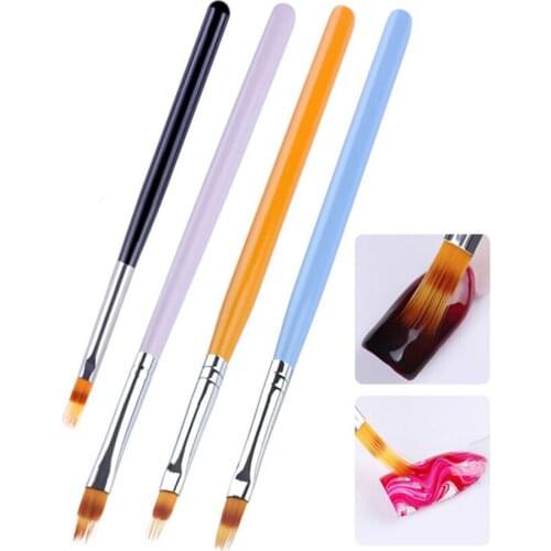 1 Pc Manicure Nail Brush Drawing Gradient Gel Brush Nail Polish Painting Brushes Beauty Nail Art Makeup Brush Manicure Tools
