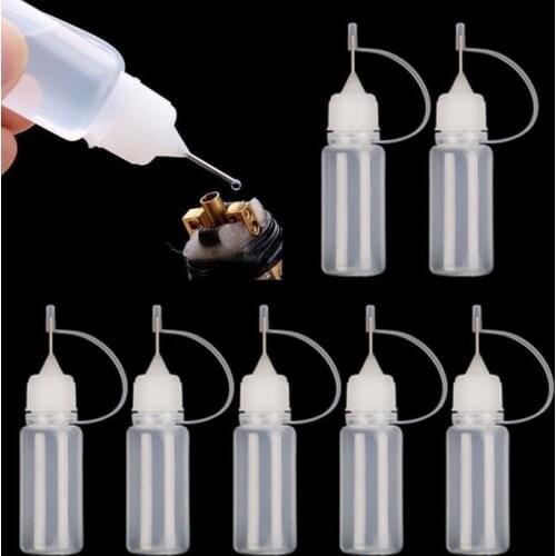 10Pcs 10ML PE Glue Applicator Needle Squeeze Bottle for Paper Quilling DIY Scrapbooking Crafts