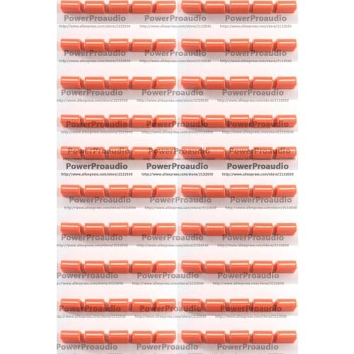 100 pcs New Channel Cross fader Fader Cap Knob For 56 57 61 62 64 68( orange Color )