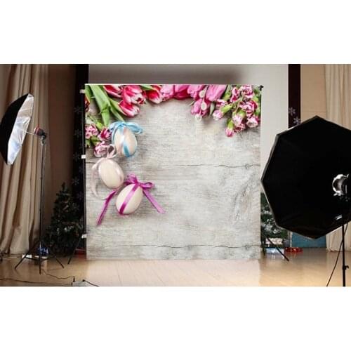 2020 baby shower backgrounds Easter egg wood-board child photo backdrops for photographic Studio accessories fotografia GE-120
