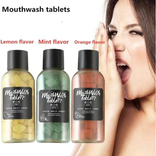 60 tablets/box Dental Solid Toothpaste Particles Whitening Tooth Removal Stains Smoke Stains Portable Toothpaste Fresh Breath