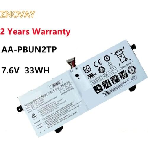 ZNOVAY AA-PBUN2TP Battery Apply to Samsung Chromebook 3 XE500C13 NP500R3M NT500R3W Laptop Battery 7.6V 33Wh/4400mAh