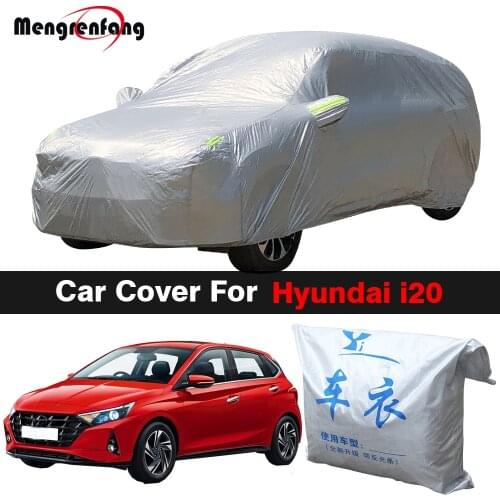 Car Cover Auto Outdoor Anti-UV Sun Shade Rain Snow Dust Prevent Cover For Hyundai i20 Elite i20