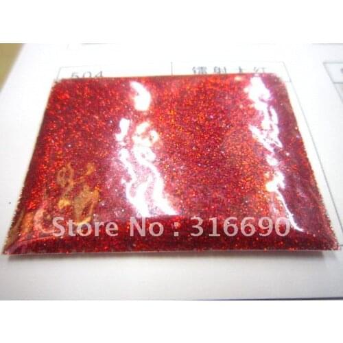 Free Shipping deep red laser Nail Glitter Shinging Powder Dust for Nail Art DIY decoration 50g/bag