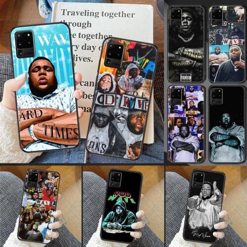 Rod Wave Rapper Phone case For Samsung Galaxy Note 4 8 9 10 20 S8 S9 S10 S10E S20 Plus UITRA Ultra black 3D shell painting