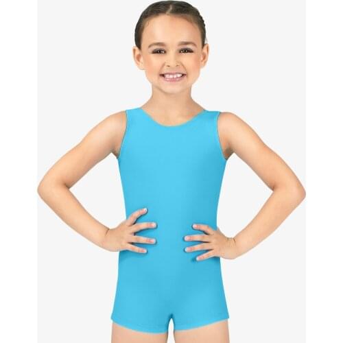 Girls gymnastic biketards tank dance leotard shinny nylon ballet leotard ballerina dance clothing