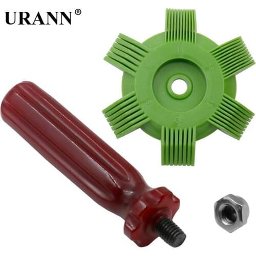 Condenser Fin comb A/C Condenser Radiator Evaporator Fin Straightener Comb Rake Cleaner Tool Auto Cooling System Cleaning Brush