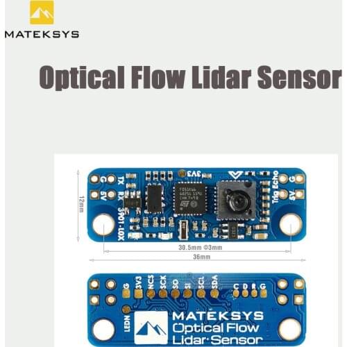 1PCS MATEKSYS Matek OPTICAL FLOW & LIDAR SENSOR 3901-L0X INAV Module F4 F7 F405 Flight Controller for RC FPV Racing Drone