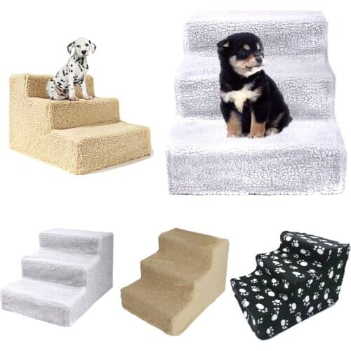 Dog Stairs Ladder Pet Stairs Step Dog Ramp Sofa Bed Ladder For Dogs Cats Climbing Detachable Bed Ladder Dropship
